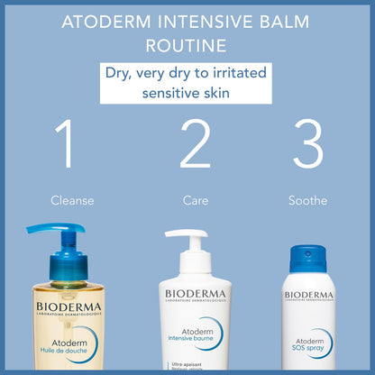 Bioderma Atoderm Intensive Balm, Hydrating Balm For Dry To Atopic Sensitive Skin, Face & Body Moisturizer