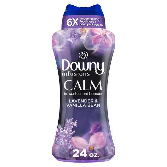 Downy Infusions In-Wash Laundry Scent Booster Beads, CALM, Soothing Lavender and Vanilla Bean - 680 Grams