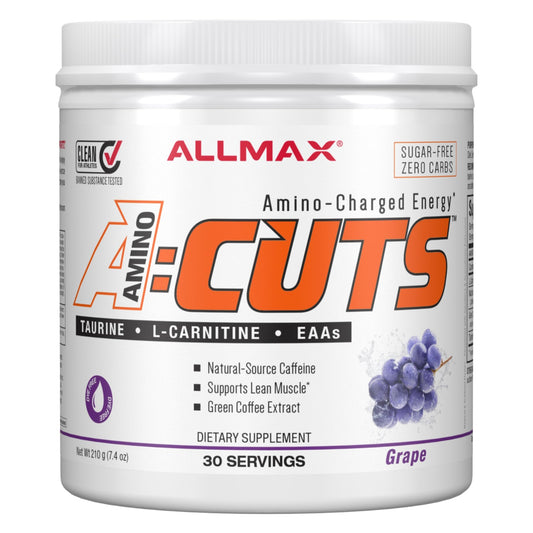 ALLMAX Nutrition ACUTS Amino-Charged Energy Drink Grape Escape 7 4 oz 252 g