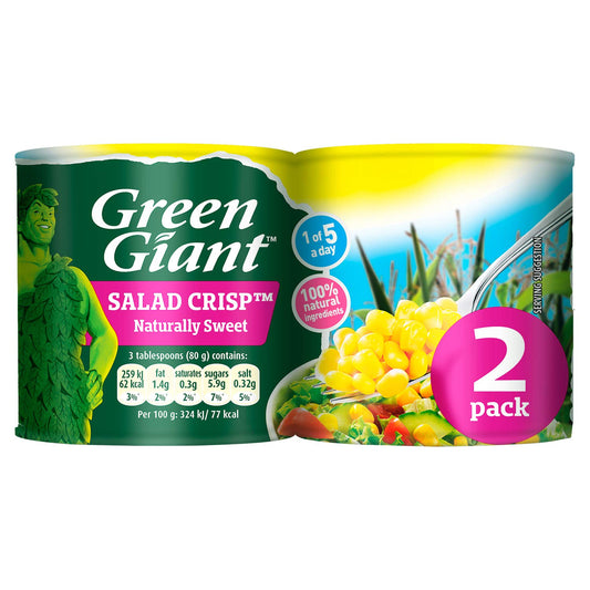 Green Giant Salad Crisp Sweetcorn (2x150g) - Pack of 2