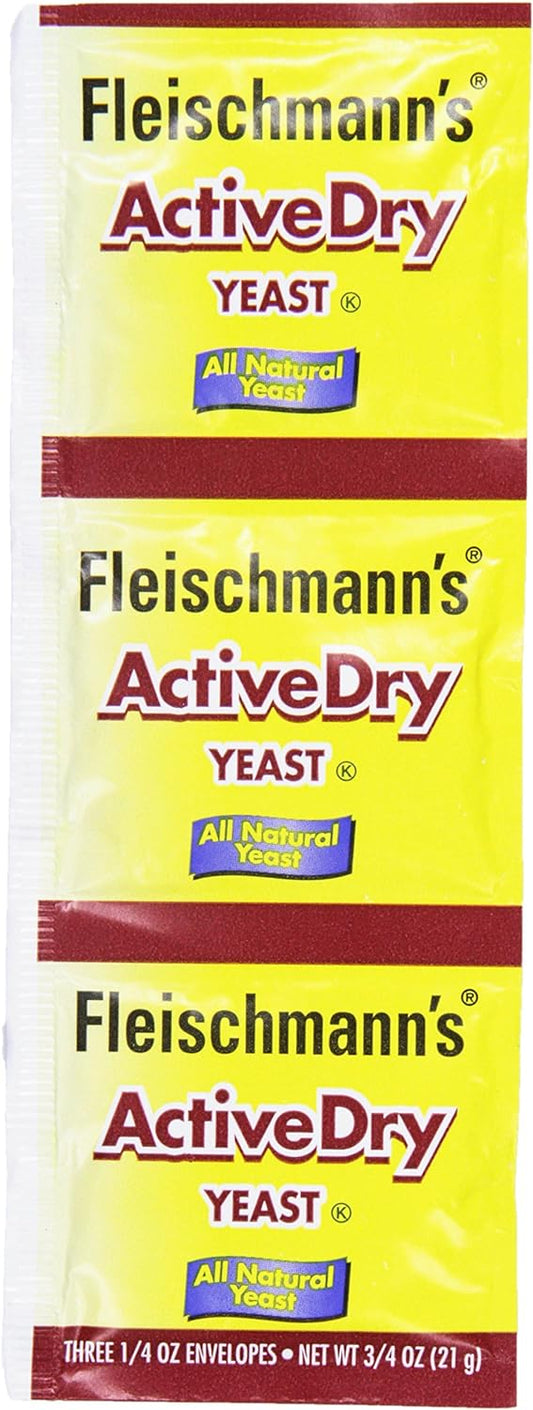 Fleischmann's Active Dry Yeast,0.25 Ounce, 3 Count