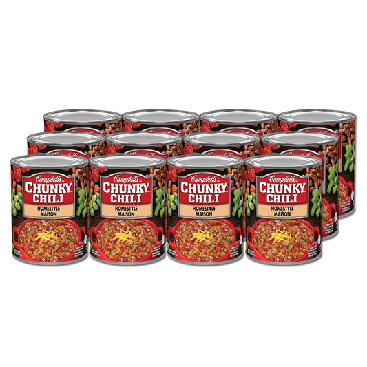 Campbell's Chunky Chili Homestyle, 425gm, 12-Count