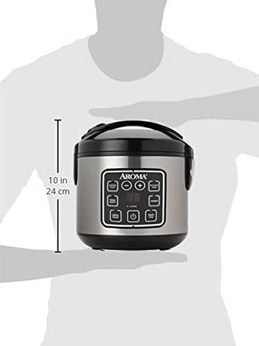 Aroma 8-Cup Rice Cooker and Food Steamer (ARC-914SBD) 